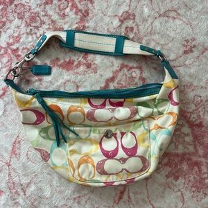 Vintage Coach Multicolor Shoulder Bag